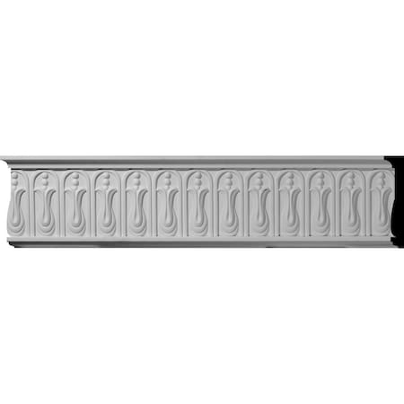 Ekena Millwork 6 1/4"H x 1 1/2"P x 94 1/2"L Odessa Chair Rail Moulding CHA06X01OD